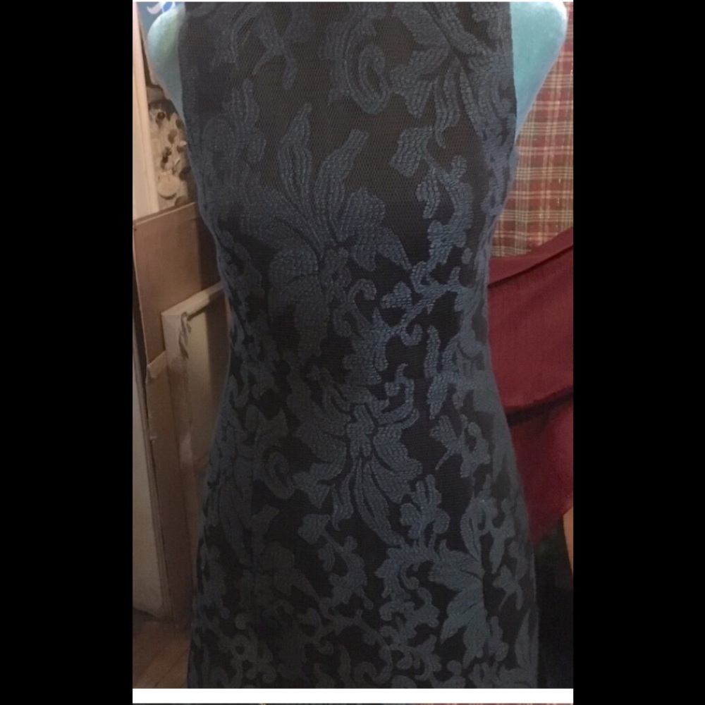 Gorgeous Dress Shape Style Stitching Excellent Black, Green Embroidered Design 6
